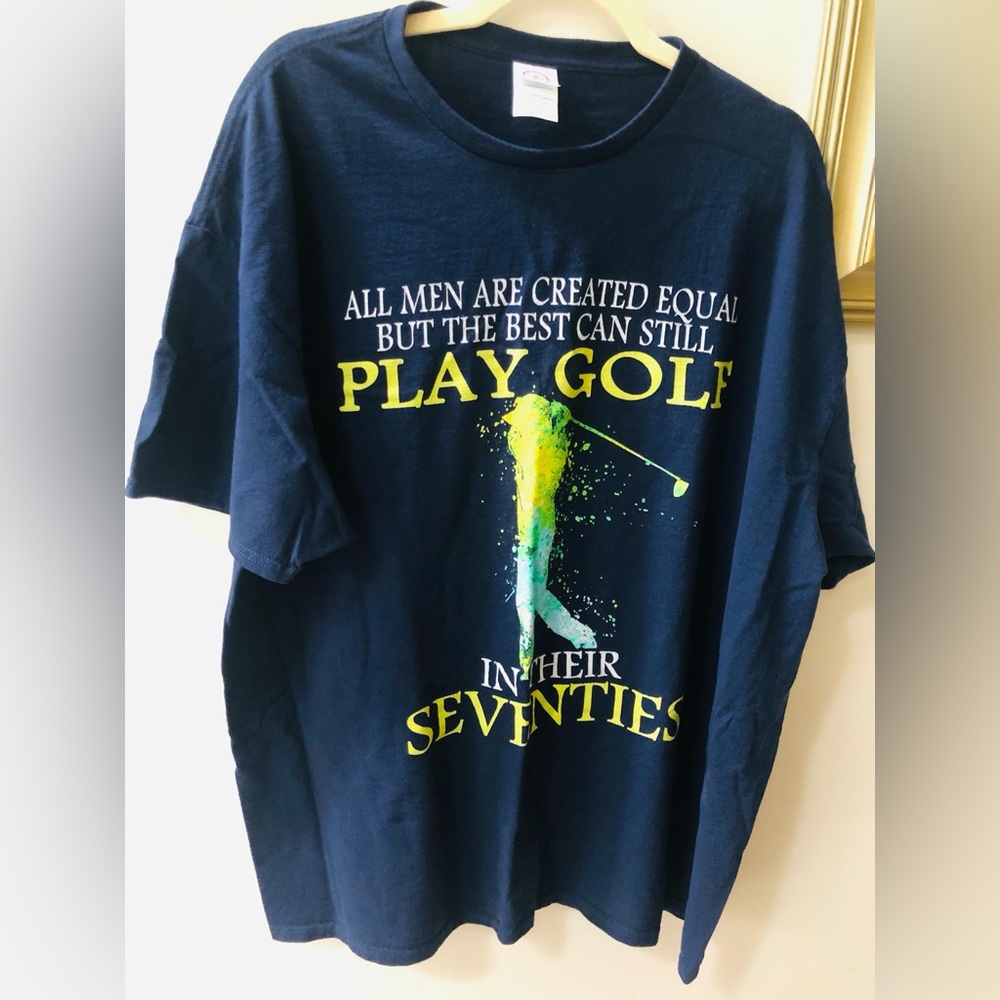 Golf in your 70s Golf Shirt, Excellent Condition